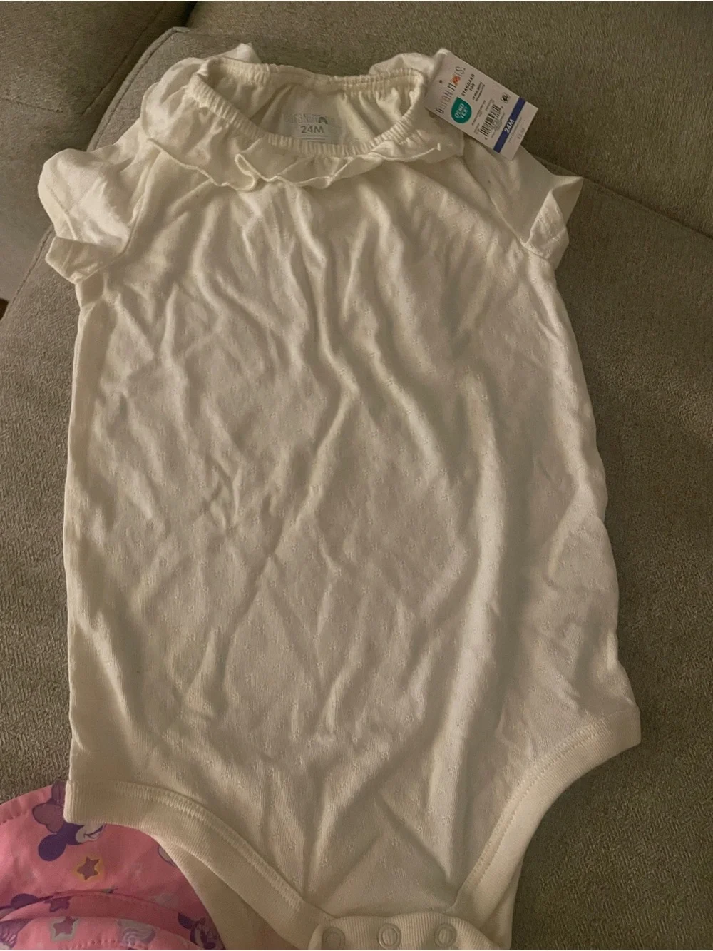 Carter's Ruffle-Trim Baby One-Piece Bodysuit - 24M
